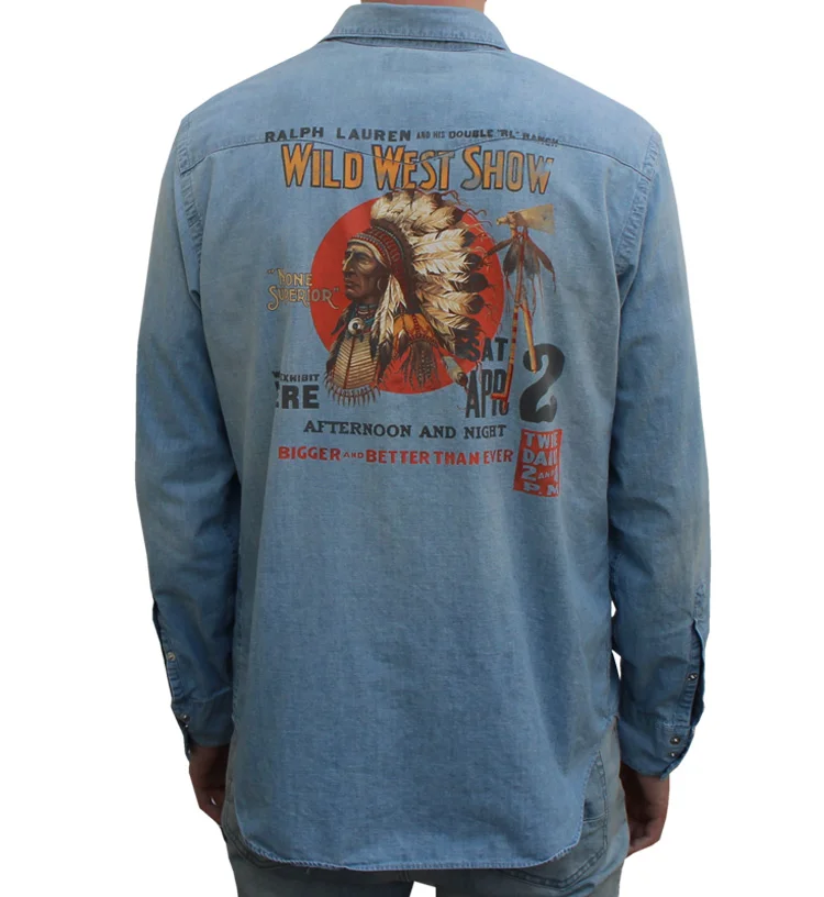 90s Polo Ralph Lauren Shirt RL WESTERN L